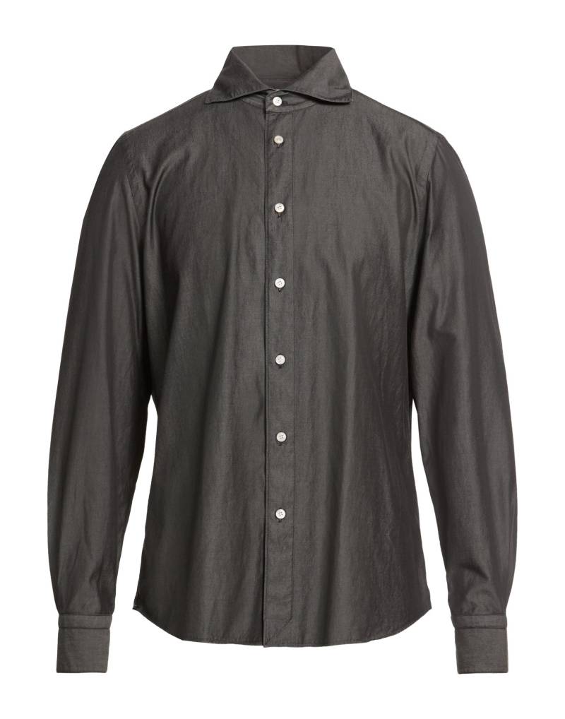 FINAMORE 1925 Jeanshemd Herren Schwarz von FINAMORE 1925