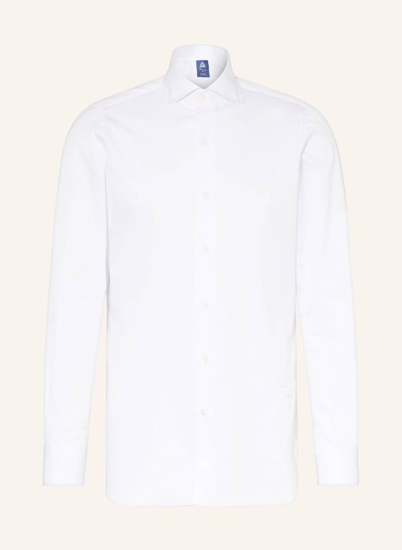 Finamore 1925 Hemd Napoli Traveller Regular Classic Fit weiss von FINAMORE 1925