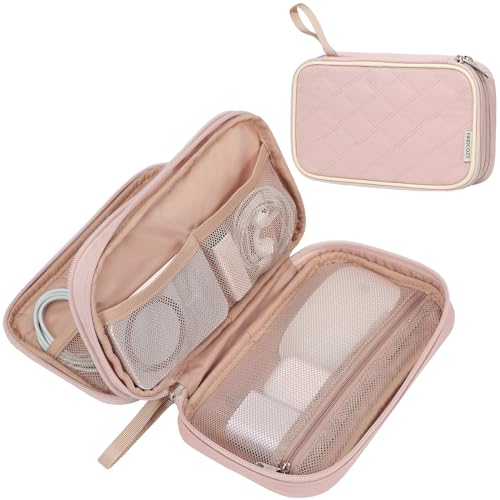 FINDCOZY Elektronischer Kabel-Organizer, doppellagiges Reise-Essential für Verpackungskabel, Ladegerät, Telefon, Festplatte, USB, SD-Karte, Rosa FINDCOZY Elektronischer Kabel-Organizer, doppellagiges Reise-Essential für Verpackungskabel, Ladegerät, Telefon, Festplatte, USB, SD-Karte, Rosa von FINDCOZY