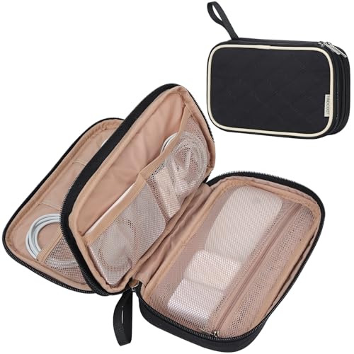FINDCOZY Elektronischer Kabel-Organizer, doppellagiges Reise-Essential für Verpackungskabel, Ladegerät, Telefon, Festplatte, USB, SD-Karte, Schwarz FINDCOZY Elektronischer Kabel-Organizer, doppellagiges Reise-Essential für Verpackungskabel, Ladegerät, Telefon, Festplatte, USB, SD-Karte, Schwarz von FINDCOZY