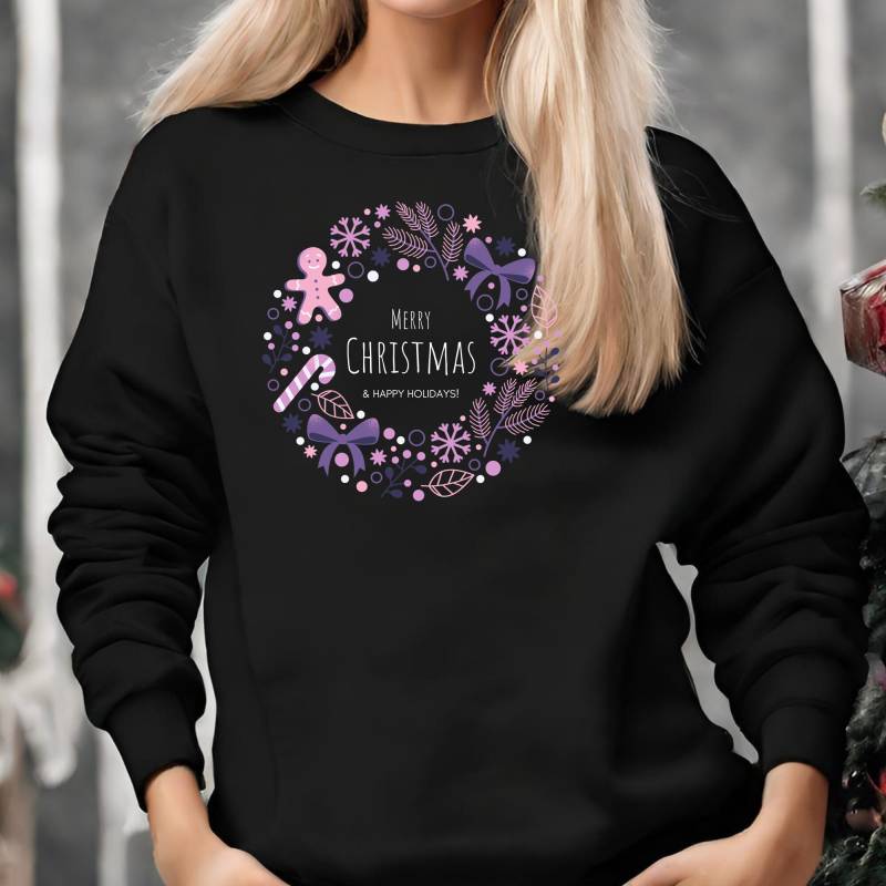 Lustiger Weihnachtspullover Weihnachten Sweatshirt Pullover Funny Hohoho Frohe Sweater Weihnachtsshirt Merry Christmas von FINDUSundMERLIN