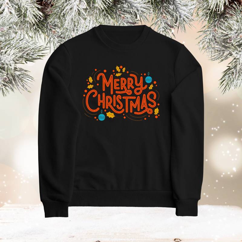 Merry Christmas Weihnachtspullover Weihnachten Sweatshirt Pullover Frohe Sweater Kuschliger Weihnachtspulli von FINDUSundMERLIN