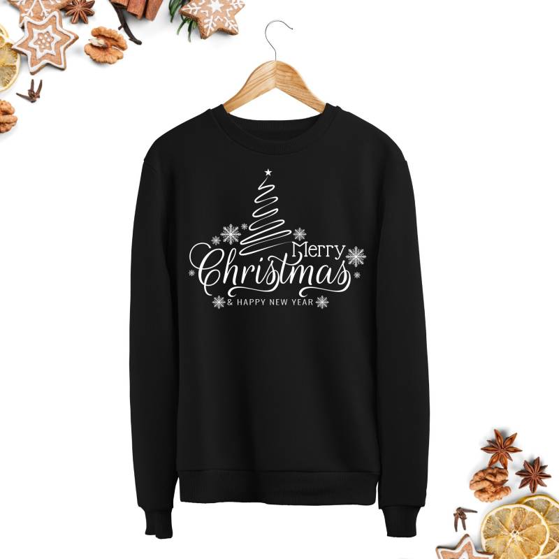 Merry Christmas Weihnachtspullover Weihnachten Sweatshirt Pullover Frohe Sweater Kuschliger Weihnachtspulli von FINDUSundMERLIN