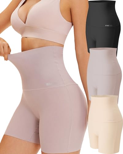 FINETOO 3er Pack Bauchweg Miederhose Damen High Waist Boxshorts Seamless Shapewear Hohe Taille Body Hose Unterwäsche Frauen Nahtlose Unterhose Mehrpack S-XL von FINETOO