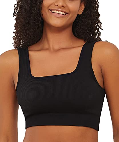 FINETOO Damen Sport BH Rückenfrei Yoga Bra mit Gepolstert y2k Top Sportoberteil Frau Bustier Workout Set S-XL von FINETOO