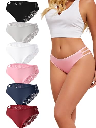 FINETOO Unterhosen Damen Spitze 6er Pack von FINETOO