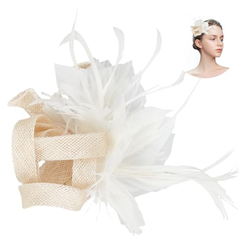FINGERINSPIRE Feder Haarspange Für Damen Blumenmuster Weiß 1920er Jahre Flapper Kopfbedeckung Haarteil Party Feder Haarspangen Vintage Feder Fascinator Haarnadel Für Tanzparty Weihnachtskostüm FINGERINSPIRE Feder Haarspange Für Damen Blumenmuster Weiß 1920er Jahre Flapper Kopfbedeckung Haarteil Party Feder Haarspangen Vintage Feder Fascinator Haarnadel Für Tanzparty Weihnachtskostüm von FINGERINSPIRE