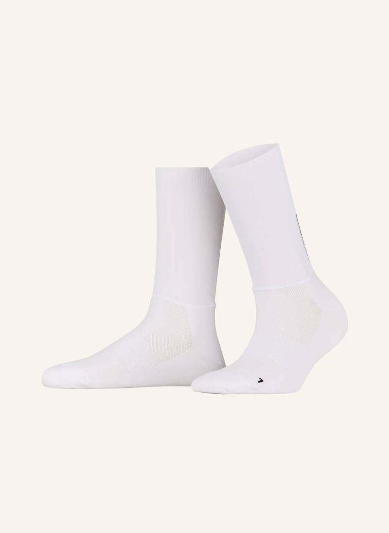 Fingerscrossed Radsocken Aero Logo Vertical Im Materialmix weiss von FINGERSCROSSED