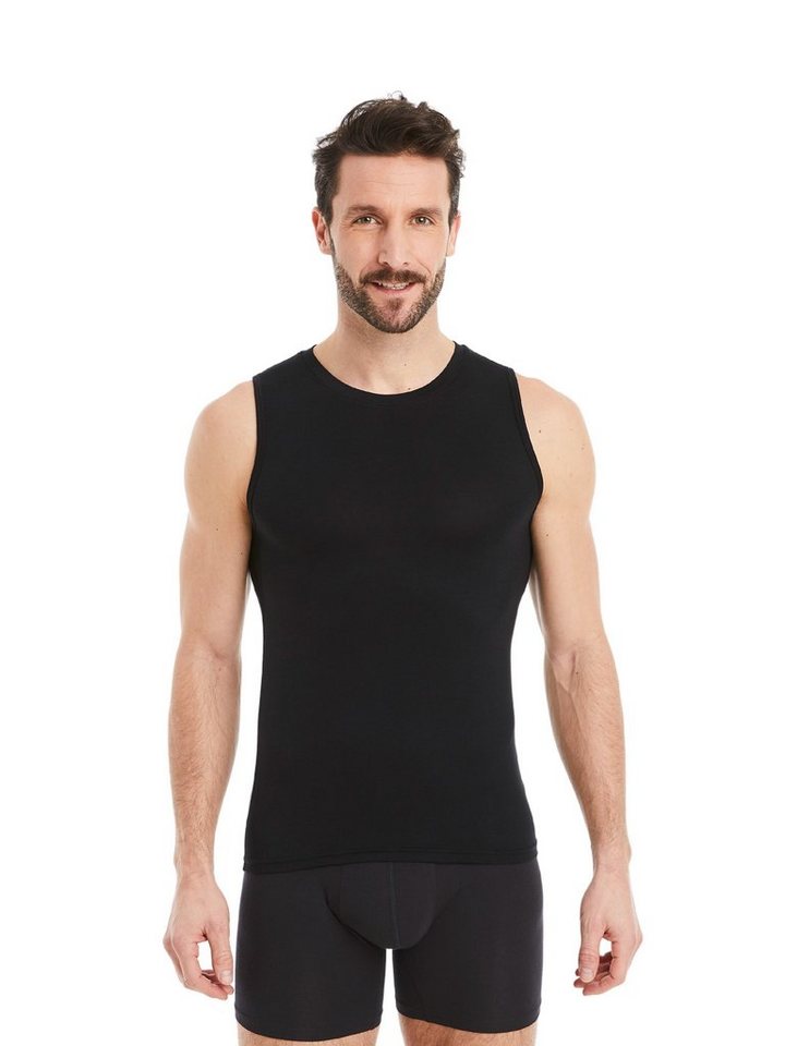 FINN Design Achselhemd Business Unterhemd Herren Ärmellos mit Rundhals-Ausschnitt Das perfekte Tank Top für Männer unter Hemd und Anzug von FINN Design