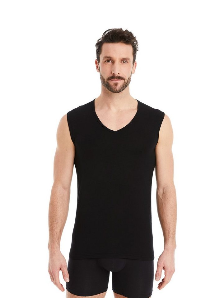 FINN Design Achselhemd Business Unterhemd Herren Ärmellos mit V-Ausschnitt Das perfekte Tank-Top für Männer unter Hemd und Anzug von FINN Design