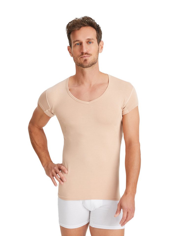 FINN Design Funktionsunterhemd Wasserabweisendes Anti-Schweiß Shirt Herren mit verkürztem Ärmel Schutz vor Schweißflecken und Schweißgeruch am gesamten Oberkörper von FINN Design