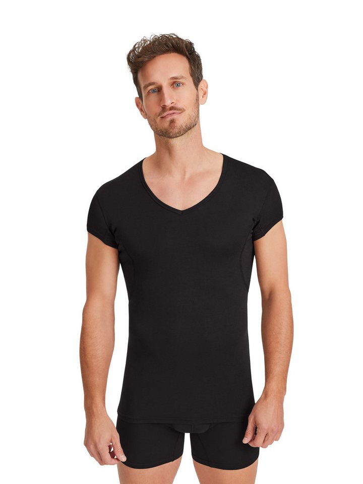 FINN Design Funktionsunterhemd Wasserabweisendes Anti-Schweiß Shirt Herren mit verkürztem Ärmel Schutz vor Schweißflecken und Schweißgeruch am gesamten Oberkörper von FINN Design