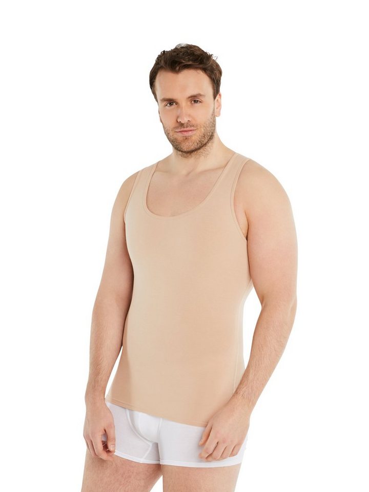 FINN Design Shapinghemd mit starker Kompression -Formendes Tank Top Herren mit Bauchweg Effekt Shapewear Unterhemd aus Baumwolle für einen flacheren Bauch von FINN Design