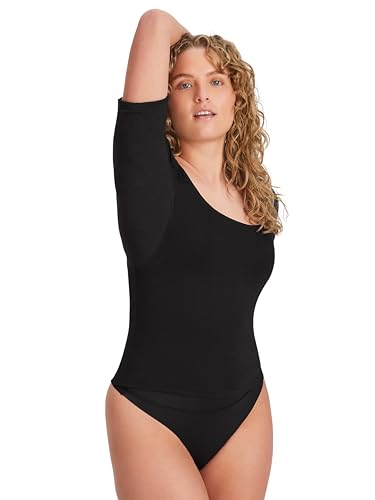 FINN Anti-Schweiß Shirt Damen mit integrierten Achselpads gegen Starkes Schwitzen - Anti-Schweiß Unterhemd mit garantiertem Schutz vor Schweißflecken und Schweißgeruch Schwarz XXL von FINN