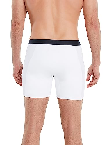 FINN Anti-Schweiß Herren Boxershorts mit garantiertem Schutz vor Schweißflecken und Schweißgeruch - Unterhose gegen Starkes Schwitzen am Gesäß aus Lenzing® Modal-Stoff Weiß Weiss L von FINN