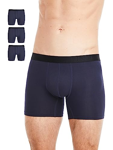 FINN Herren Boxershorts 3er-Pack Atmungsaktive Männer Unterhosen aus Micro-Modal Blau M von FINN