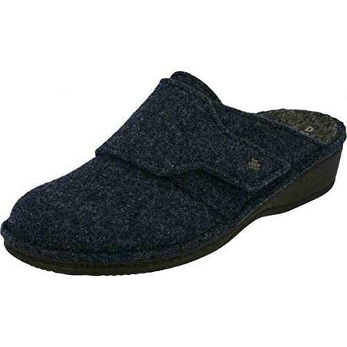 Finn Comfort Pantolette Andermatt darkblue/Wollfilz, Größe 42 von Finn Comfort