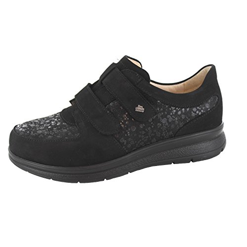 FinnComfort Damen Slipper Reims 03752-901654 schwarz 440440 von Finn Comfort