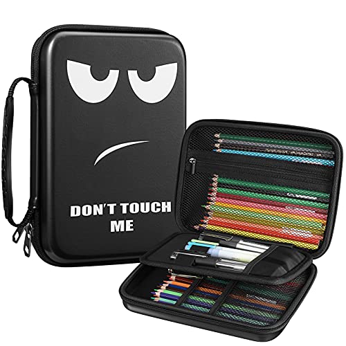 FINPAC Große Federmäppchen, Mäppchen Halten Sie über 100 Stifte, stoßfest Federtaschen, Große Kapazität Stifthalter Pencil Case für Aquarellstifte Marker Gelstifte & Schreibwaren (Leere Tasche) von FINPAC