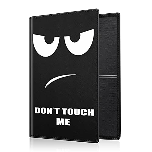 FINTIE Fahrzeugschein Hülle für Zulassungsbescheinigung - Ultradünne Leichte Fahrzeugscheinetui Kreditkartenetui aus Kunstleder Tasche für KFZ Fahrzeugschein/Ausweis/Karten, Don't Touch von FINTIE