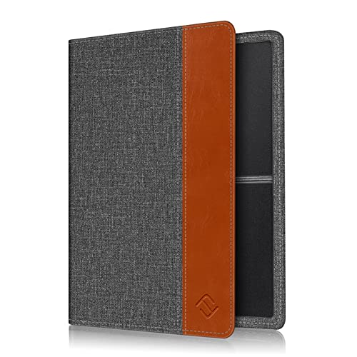 FINTIE Fahrzeugschein Hülle für Zulassungsbescheinigung - Ultradünne Leichte Fahrzeugscheinetui Kreditkartenetui aus Kunstleder Tasche für KFZ Fahrzeugschein/Ausweis/Karten, Dunkelgrau von FINTIE