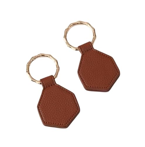 FIOLIRTL Magnetic Hat Clip 2Pcs Pu Leder Starke Magnetische Hexagon Hut Clip Tasche Tasche Magnetische Hut Klammer Outdoor Sonnenhut Aufbewahrungsclip Braun von FIOLIRTL