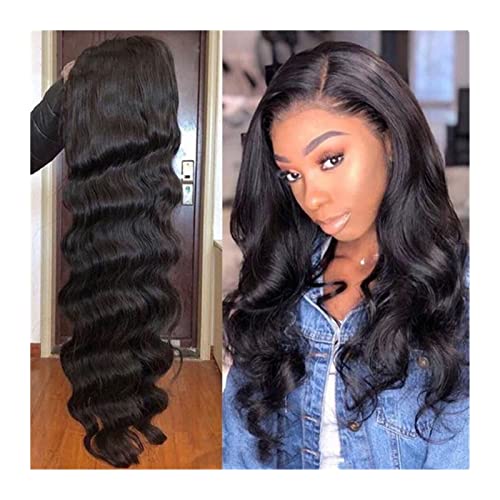 Damen Perücken Brasilianische Body Wave Perücke 4x4 mittelbraune Spitzenverschluss Perücke Prepucked Spitze Verschluss Perücke 10-30 Zoll Menschenhaar Spitze Perücke for Frauen Beauty Ladieshair (Siz von FIONEL