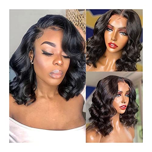 Damen Perücken Kurze bob transparente spitze frontperücke 13x4 brasilianische body wave spitze frontalperücken for frauen menschliches haar prepucked 4x4 spitze schließung menschliche haarperücken Bea von FIONEL