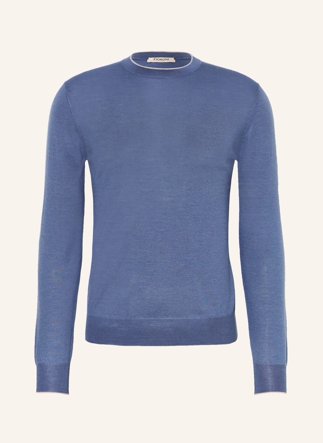 Fioroni Cashmere-Pullover Mit Seide blau von FIORONI