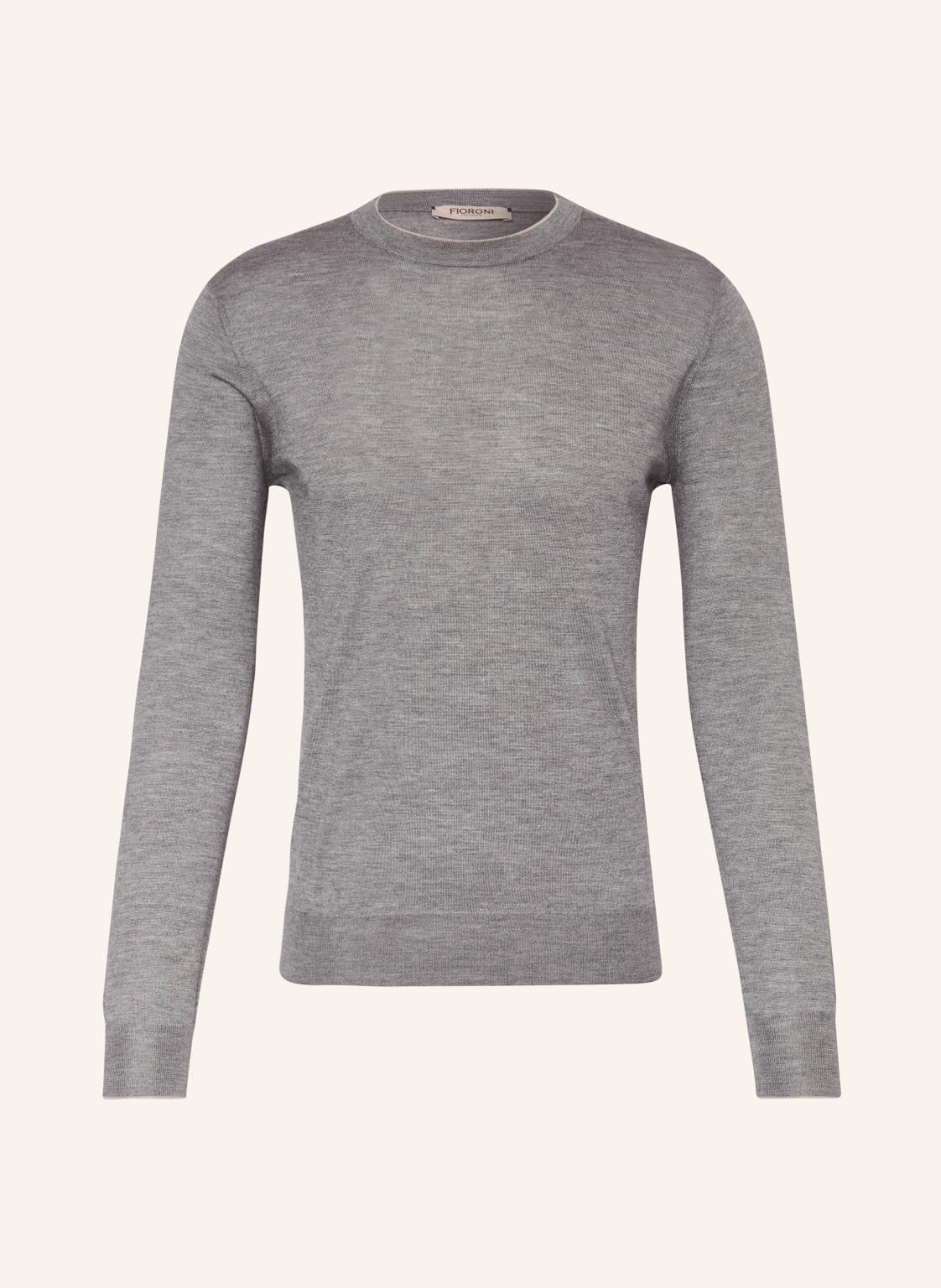 Fioroni Cashmere-Pullover Mit Seide grau von FIORONI