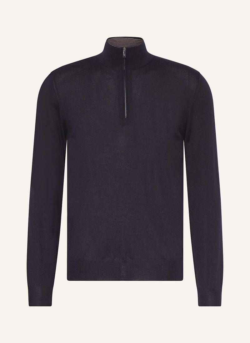 Fioroni Cashmere-Troyer Mit Seide blau von FIORONI