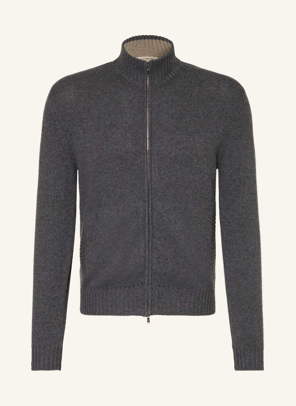 Fioroni Strickjacke Aus Cashmere grau Fioroni Strickjacke Aus Cashmere grau von FIORONI