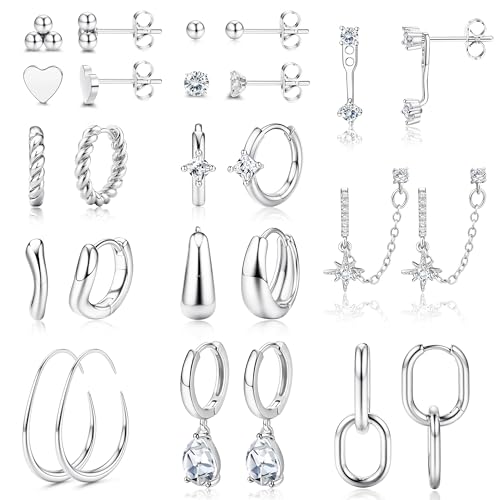 FIOROYAL 13 Paar Ohrringe Gold Set Damen von FIOROYAL