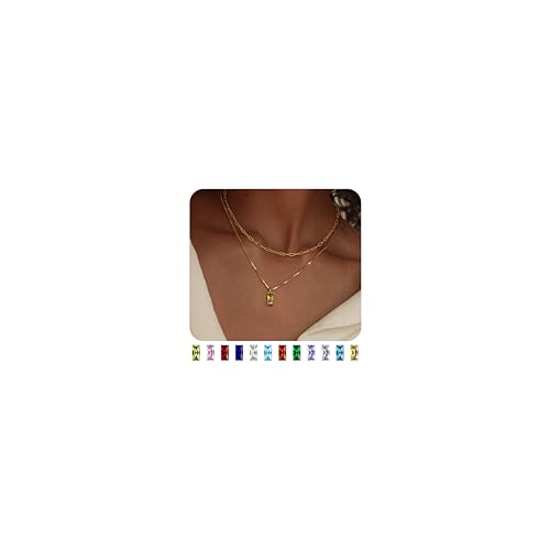 FIOROYAL 14K Vergoldete Kette Damen,Geburtsstein Anhänger Halskette Gold,Stapelbar Goldkette Damen,Exquisit Smaragd Ruby Geburtsstein Kette Frau Mädchen Mama,August Geburtstagsgeschenk für Frauen FIOROYAL 14K Vergoldete Kette Damen,Geburtsstein Anhänger Halskette Gold,Stapelbar Goldkette Damen,Exquisit Smaragd Ruby Geburtsstein Kette Frau Mädchen Mama,August Geburtstagsgeschenk für Frauen von FIOROYAL