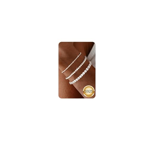 FIOROYAL Armband Silber 925 Damen Stapelbare Armbänder Set Verstellbare Armband Silber Mehrlagige Damen Für Frauen Mädchen Silber Schmuck Geschenk CSilber FIOROYAL Armband Silber 925 Damen Stapelbare Armbänder Set Verstellbare Armband Silber Mehrlagige Damen Für Frauen Mädchen Silber Schmuck Geschenk CSilber von FIOROYAL
