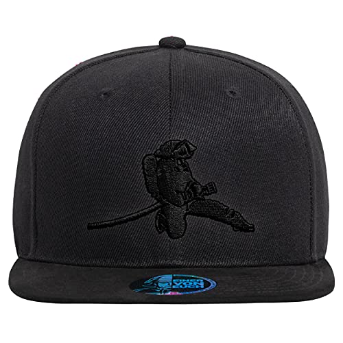 FIRE & FIGHT Streetwear Das Original Feuerwehr Angriffslustig Snapback Cap - Black Line Löschangriff Design retten löschen Bergen schützen von FIRE & FIGHT Streetwear