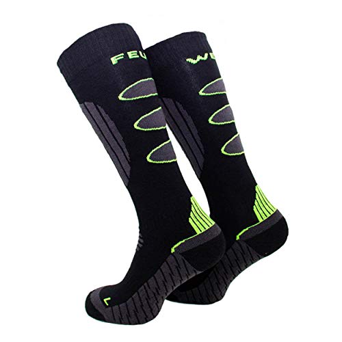 FIRE & FIGHT Streetwear Feuerwehr Multifunktions-Stiefelsocken Comfort-Clima-System mit Schaft- Waden- und Schienbeinpolster für lange Einsätze Freizeit und Sport Outdoor von FIRE & FIGHT Streetwear