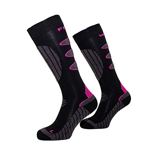 FIRE & FIGHT Streetwear Parent: Feuerwehr Multifunktions-Stiefelsocken Pink Line Comfort-Clima-System mit Schaft- und Schienbeinpolster für lange Einsätze Freizeit und Sport von FIRE & FIGHT Streetwear