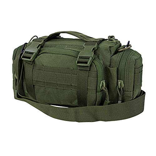 FIRECLUB Army Green Deployment Waist Chest Pack Outdoor Military Duffle Tactical Assault Combined Backpack Rucksack Sport Molle Camping Trekking Messenger Crossbody Single Shoulder Bag +6 Key Buckle von FIRECLUB