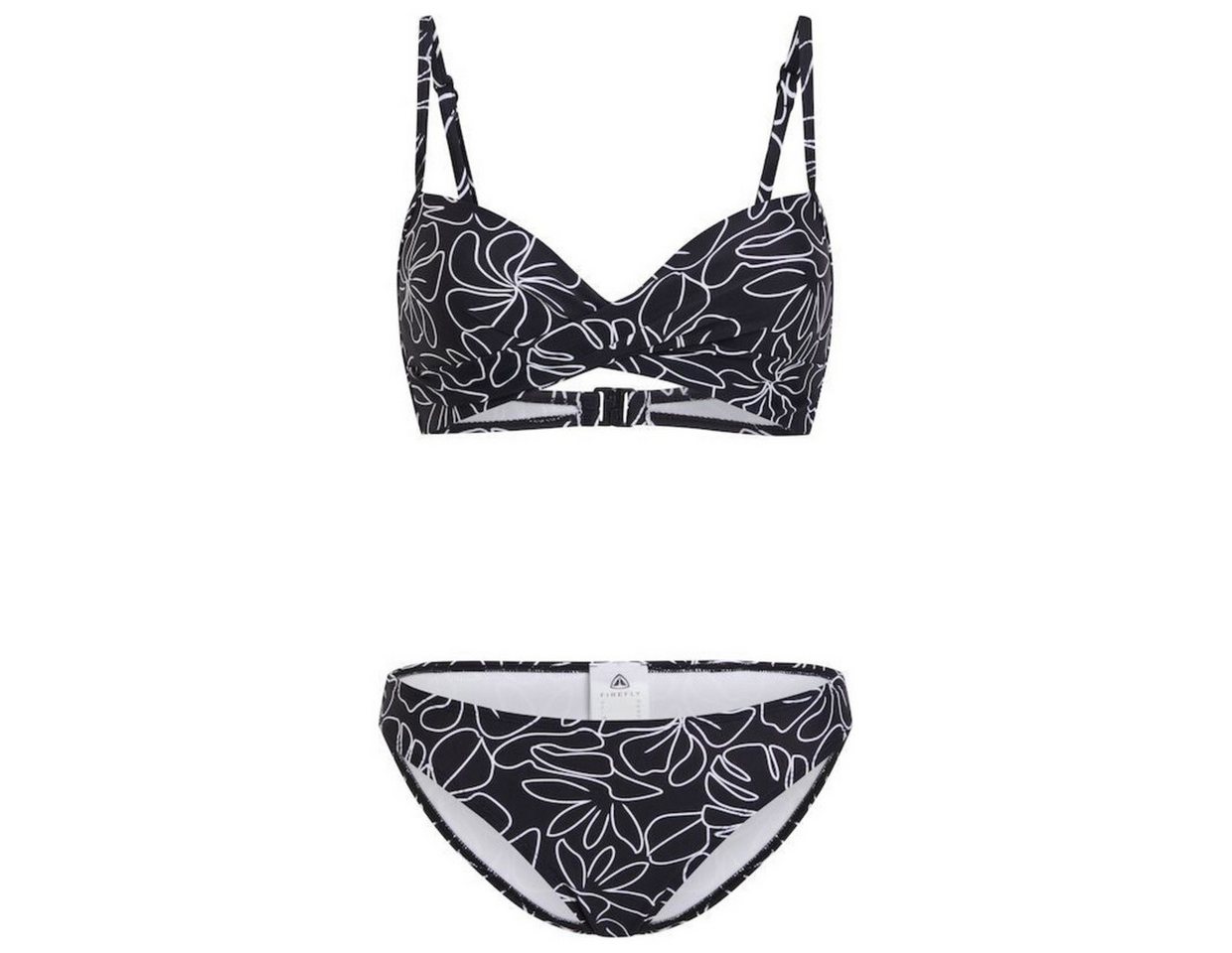FIREFLY Bustier-Bikini Da.-Bikini Liner Sarina W AOP/BLACK von FIREFLY