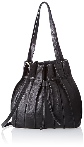 FIRENZE ARTEGIANI. Albiolo Damen Schultertasche Echtleder Dollaro Finish 32x15,5x30cm Farbe: schwarz, Schwarz, Utility von FIRENZE ARTEGIANI