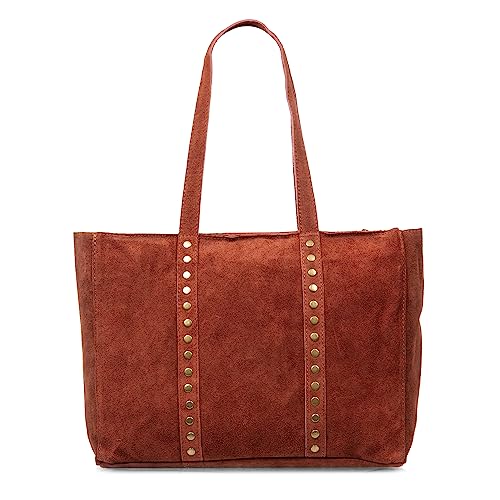 FIRENZE ARTEGIANI. Alonte Schultertasche Damen Echtleder Kunstleder 38x12x30cm Farbe: Erde, Erde, Utility von FIRENZE ARTEGIANI