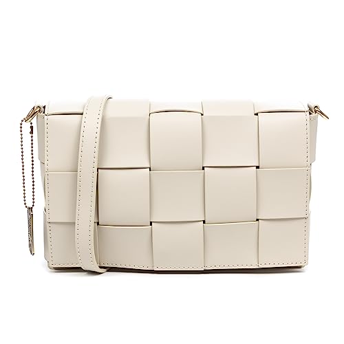 FIRENZE ARTEGIANI. Andrate Umhängetasche für Damen, echtes Leder, Ruga-Finish, 27 x 9 x 17 cm, Farbe: Beige, beige, Utility von FIRENZE ARTEGIANI