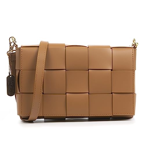 FIRENZE ARTEGIANI. Andrate Umhängetasche für Damen, echtes Leder, Ruga-Finish, 27 x 9 x 17 cm, Farbe: Leder, Leder, Utility von FIRENZE ARTEGIANI