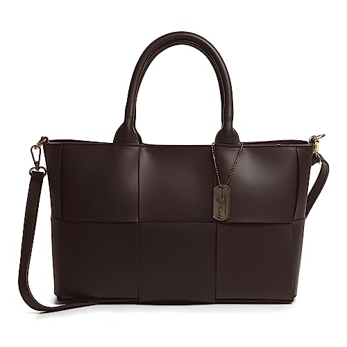 FIRENZE ARTEGIANI. Andreis Schultertasche Damen Echtleder Ruga Finish 35x14x23cm Farbe: Schokoladenbraun, dark chocolate, Utility von FIRENZE ARTEGIANI