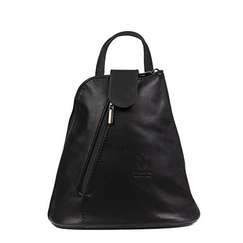 FIRENZE ARTEGIANI Carlotta Rucksack Damen, Schwarz, Talla única, Casual von FIRENZE ARTEGIANI