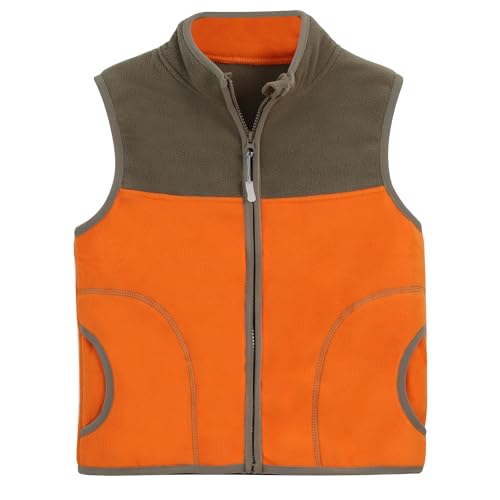 FIRITHYC Jungen-und Kleinkinder-Polarfleece-Weste mit Reißverschluss Sleeveless Warme Winter-/Herbst-Dickfutter-Weste mit Taschen von FIRITHYC