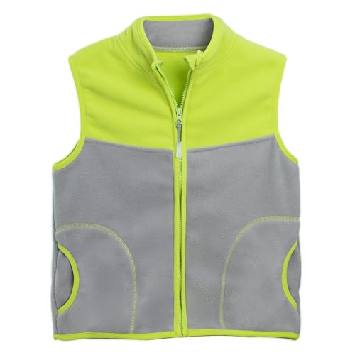 FIRITHYC Jungen-und Kleinkinder-Polarfleece-Weste mit Reißverschluss Sleeveless Warme Winter-/Herbst-Dickfutter-Weste mit Taschen von FIRITHYC