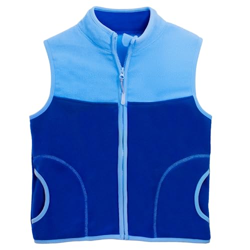 FIRITHYC Jungen-und Kleinkinder-Polarfleece-Weste mit Reißverschluss Sleeveless Warme Winter-/Herbst-Dickfutter-Weste mit Taschen von FIRITHYC