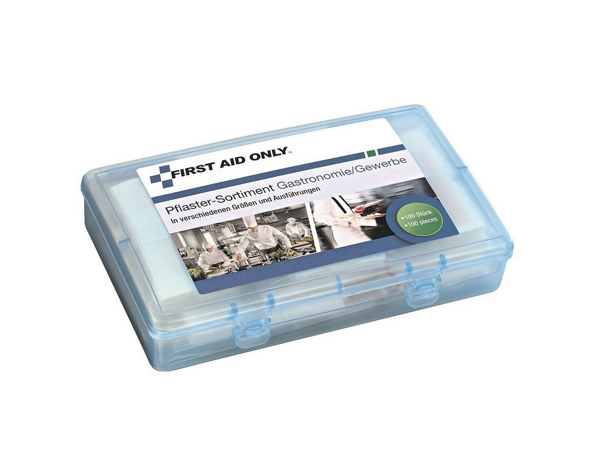 FIRST AID ONLY® Wundpflaster Gastronomie/Gewerbe (100 St), in wiederverschließbarer Box, Textilpflaster von FIRST AID ONLY®